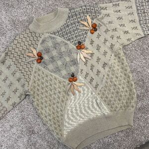 Vintage Mariea Kim 20 ANS Crewneck Sweater Fall Autumn‎ Women Size Medium